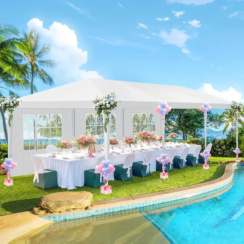 TooluckCN Outdoor Party Tent Canopy With Removable Sidewalls