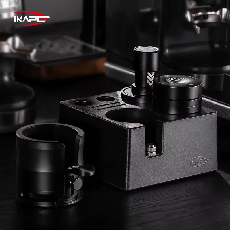 IKAPE 51/53.3/58.35MM V6 Impact Espresso Tamper with Sound Feedback,15lb/30lb Interchangeable Springs coffee machine accessories