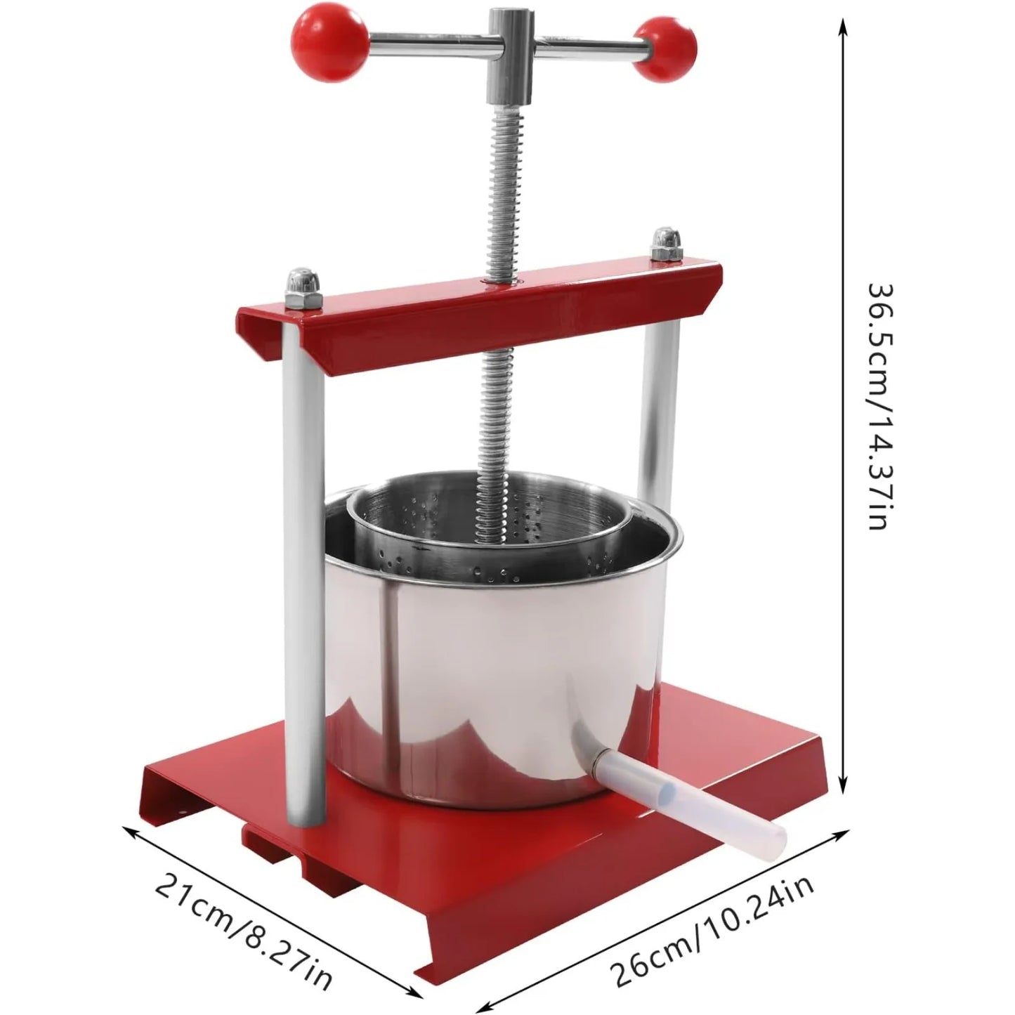 Bymaocar Stainless Steel Manual Press For Juices And Wine
