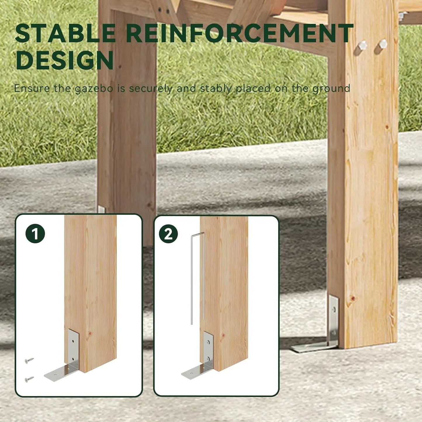 Cedar Wood Pergola Swing Bench 3 Seat With Canopy Chains