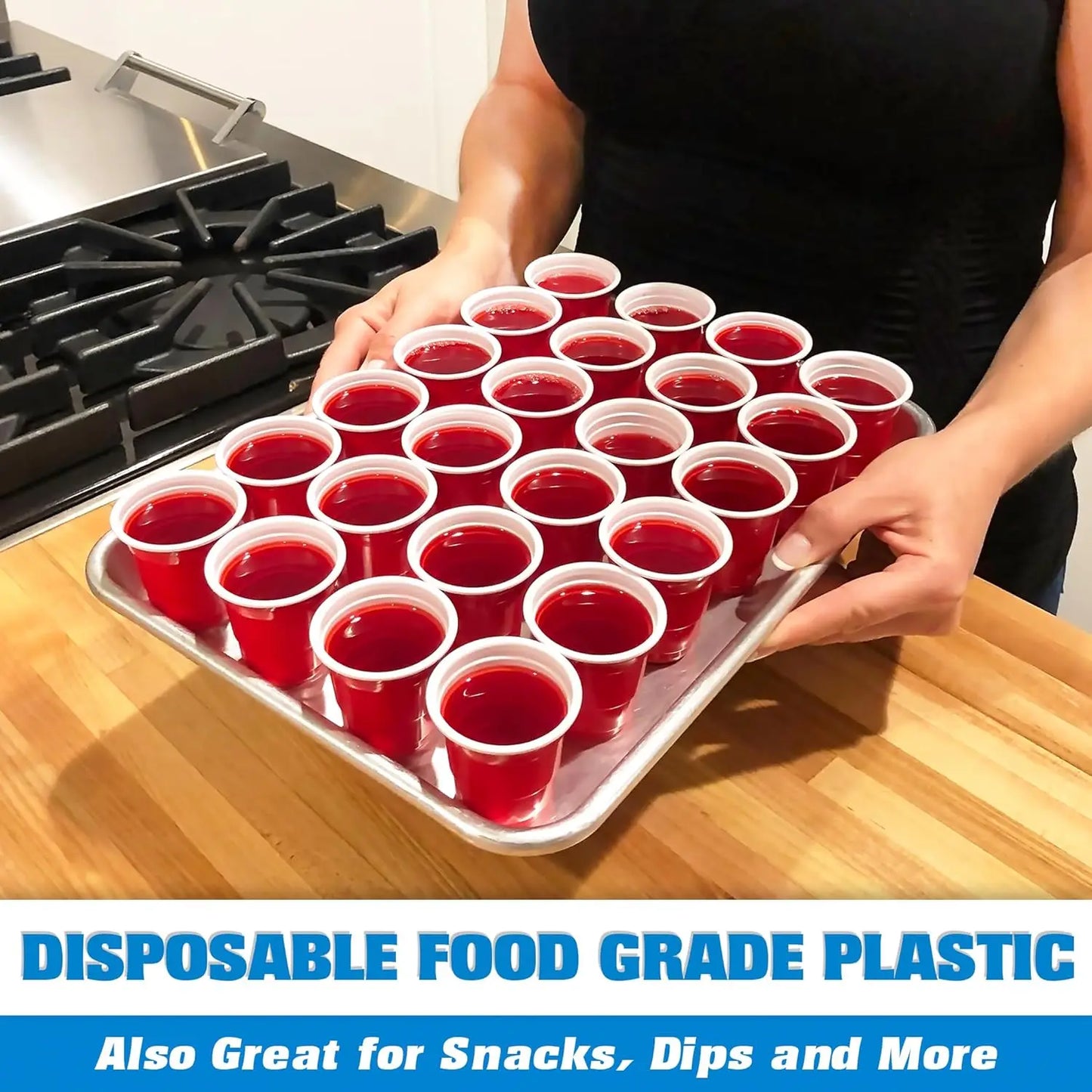 Disposable Plastic Shot Cups 200 Pack For Parties And Events