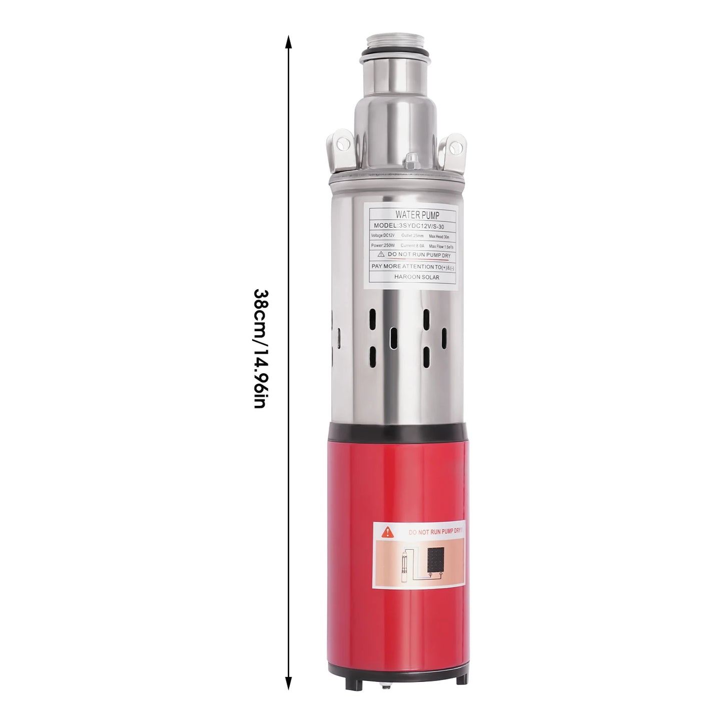 12V 180W Deep Well Pump Submersible Pump for Farm Irrigation 4500r/min