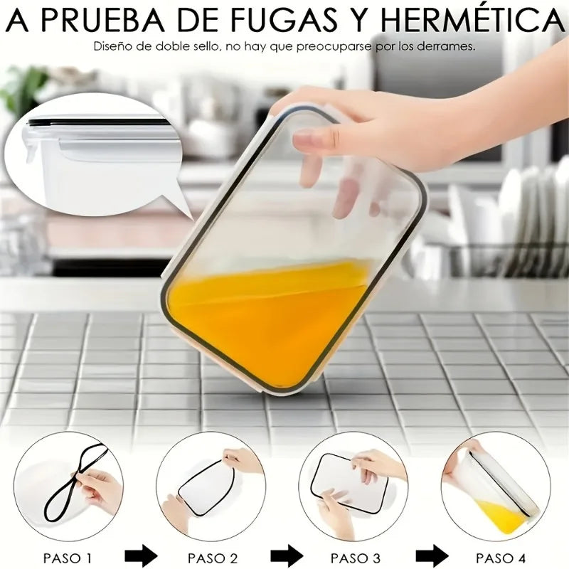 Airtight Food Storage Containers Set With Lids And Labels