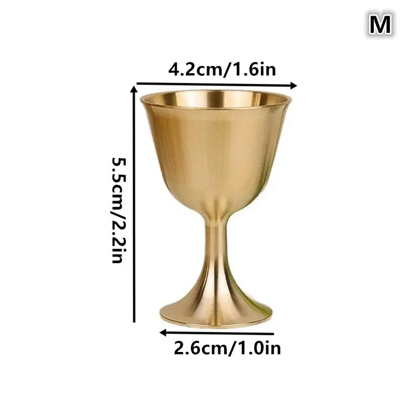 Vintage Brass Wine Glass Mug Copper Drinkware For Parties Bar