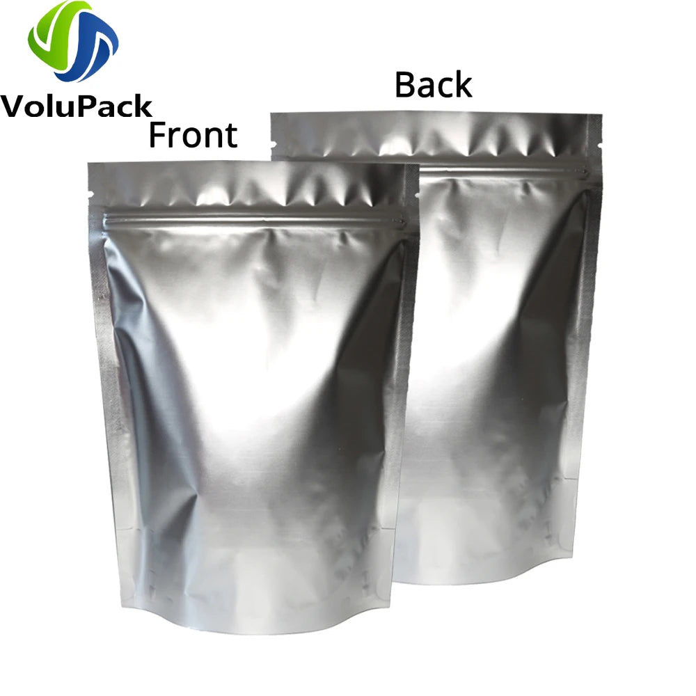 Zipper Coffee Packaging Storage Heat Sealing Stand Up Zip Lock Pouches Eco Aluminum Foil Mylar Gift Organizer Bags