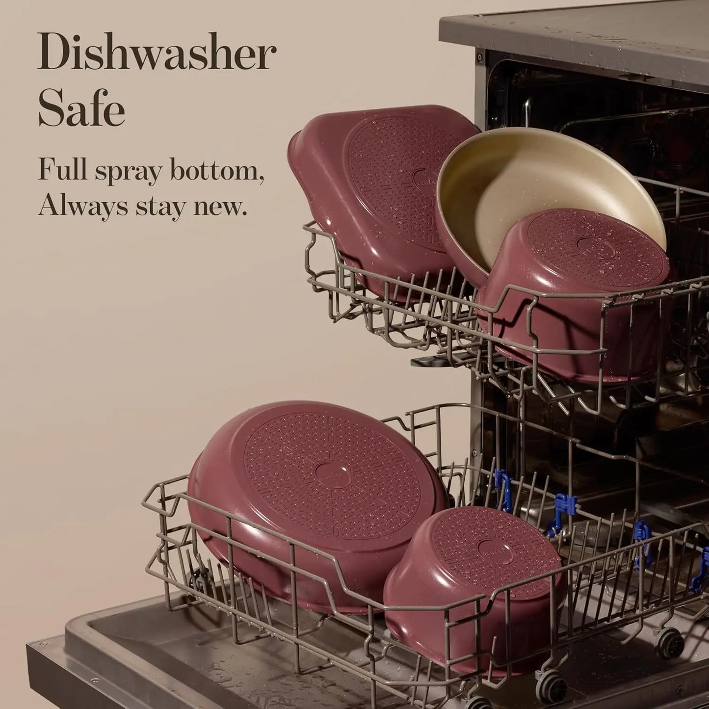 Titanium Nonstick Reinforced Sauce Pan Set With Lid