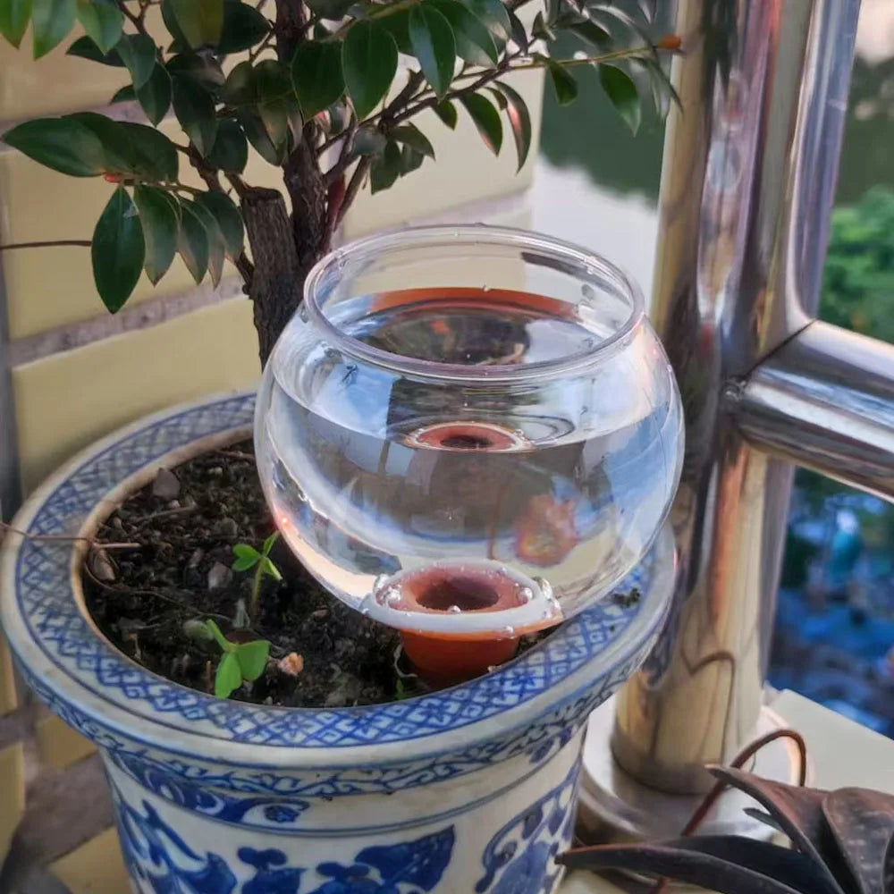 1pcs 200ML Automatic Plant Watering Self-Watering Spikes Ceramic Vacation Drip Irrigation Flower Plants Watering Devices