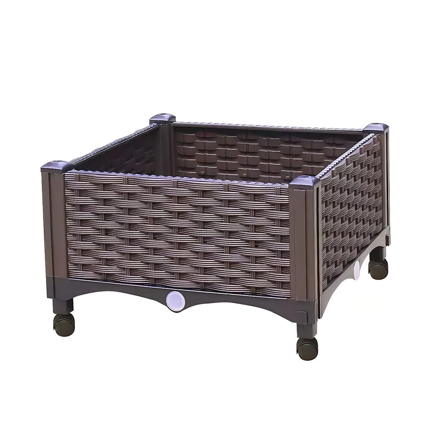 Elevated Garden Box With Drainage Plug For Outdoor Planter Beds