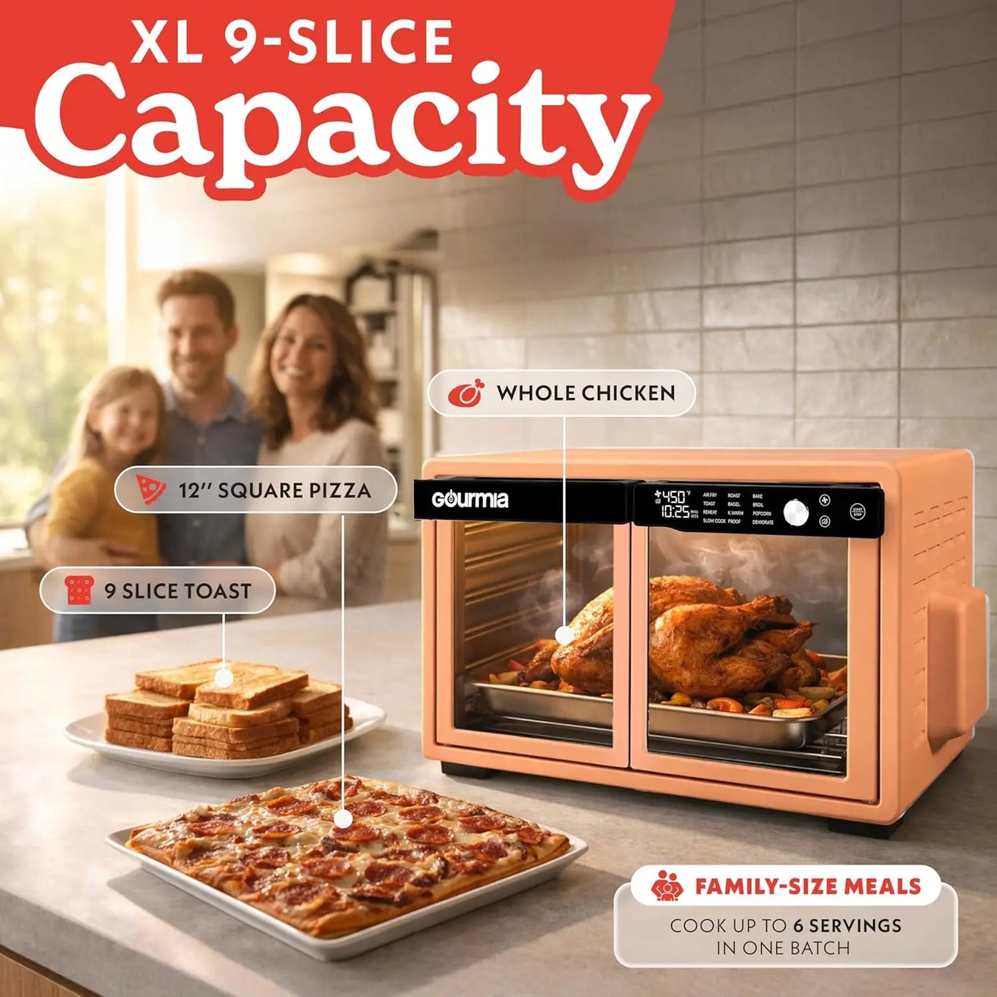 French Door Air Fryer Oven With FryForce 360 Digital Display