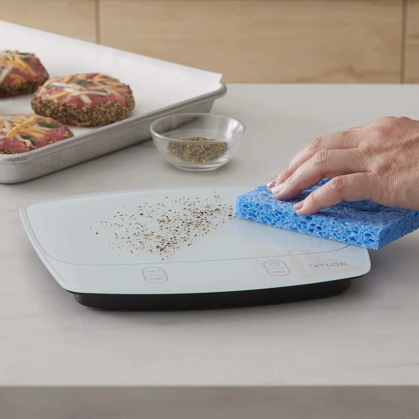 Waterproof Digital Kitchen Scale for Baking and Meal Prep