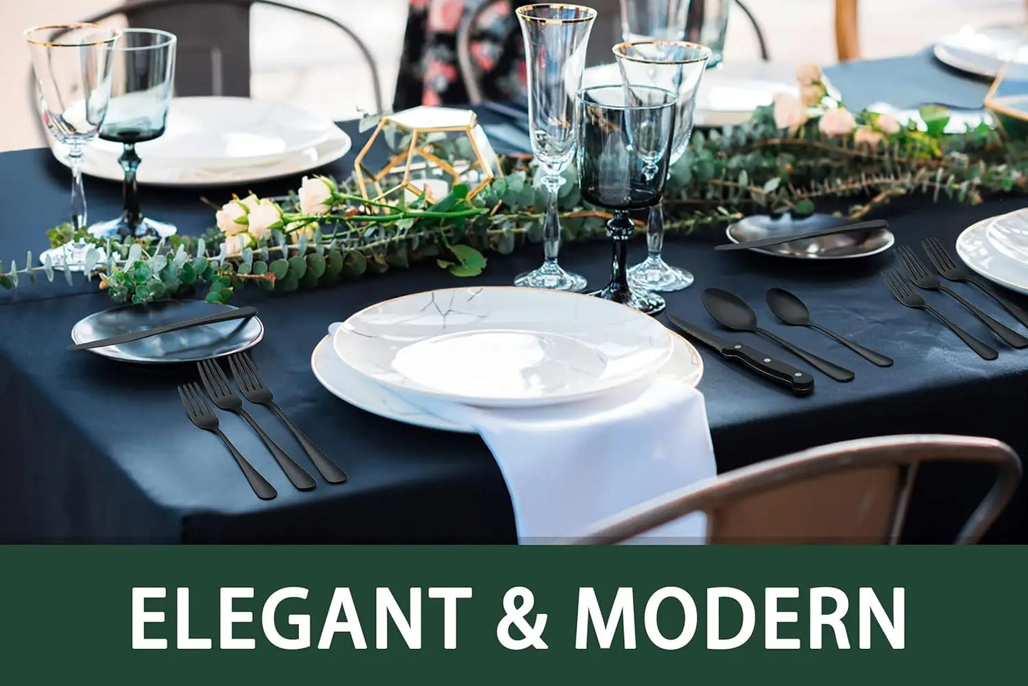 Stainless Steel Flatware Set For Everyday Dining And Entertaining