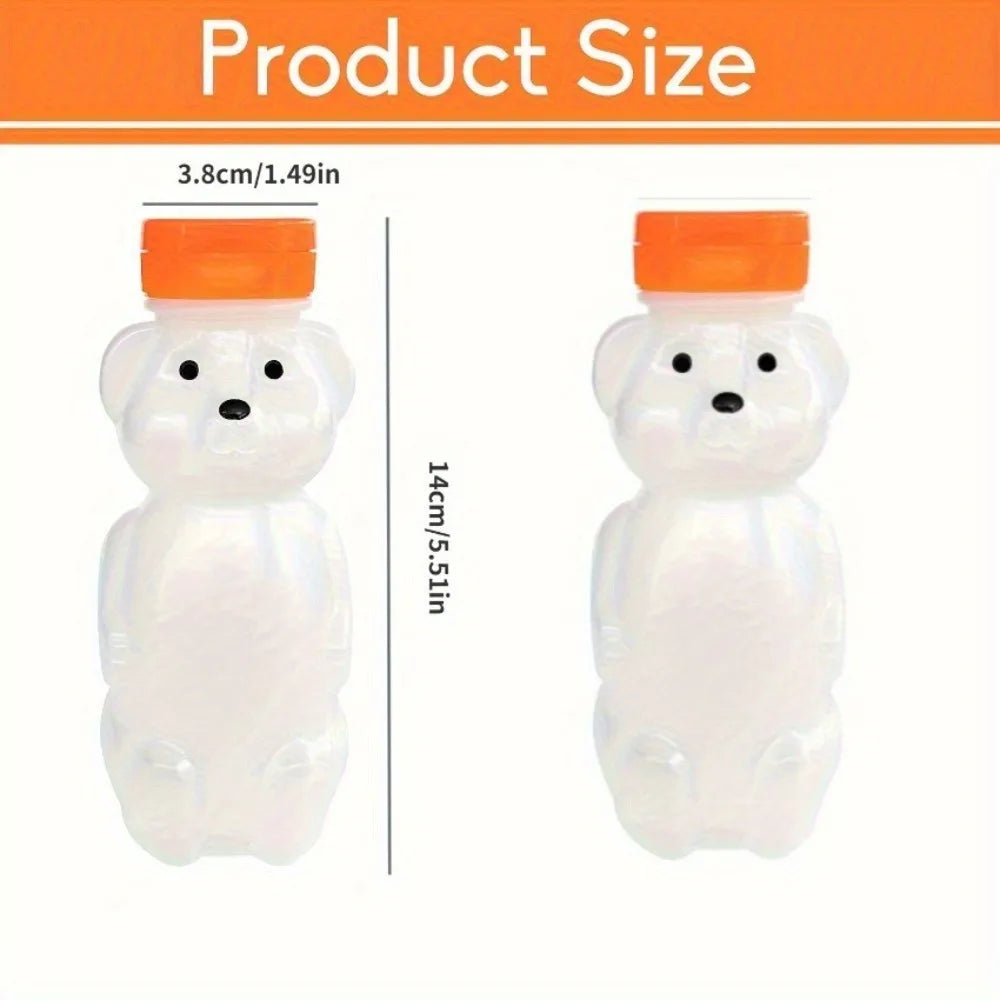 Bear Shaped Kids Water Bottles With Flip Straw Lids