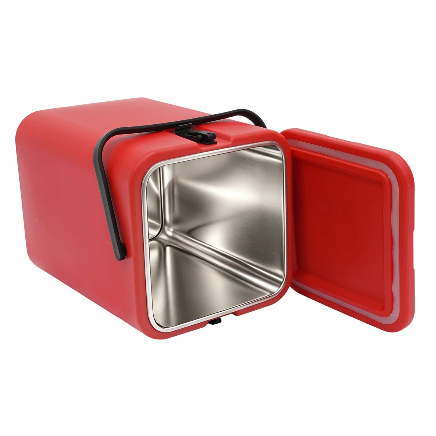 40L Insulated Soup Container 10.57Gal, Stainless Steel Food Carrier Hot 140°F 6-12H, Cold 50°F 4-8H for Catering