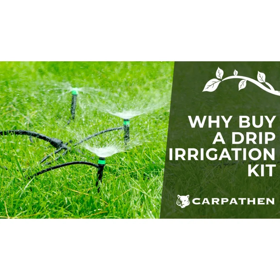 Drip Irrigation System Kit With Adjustable Sprinkler Emitters