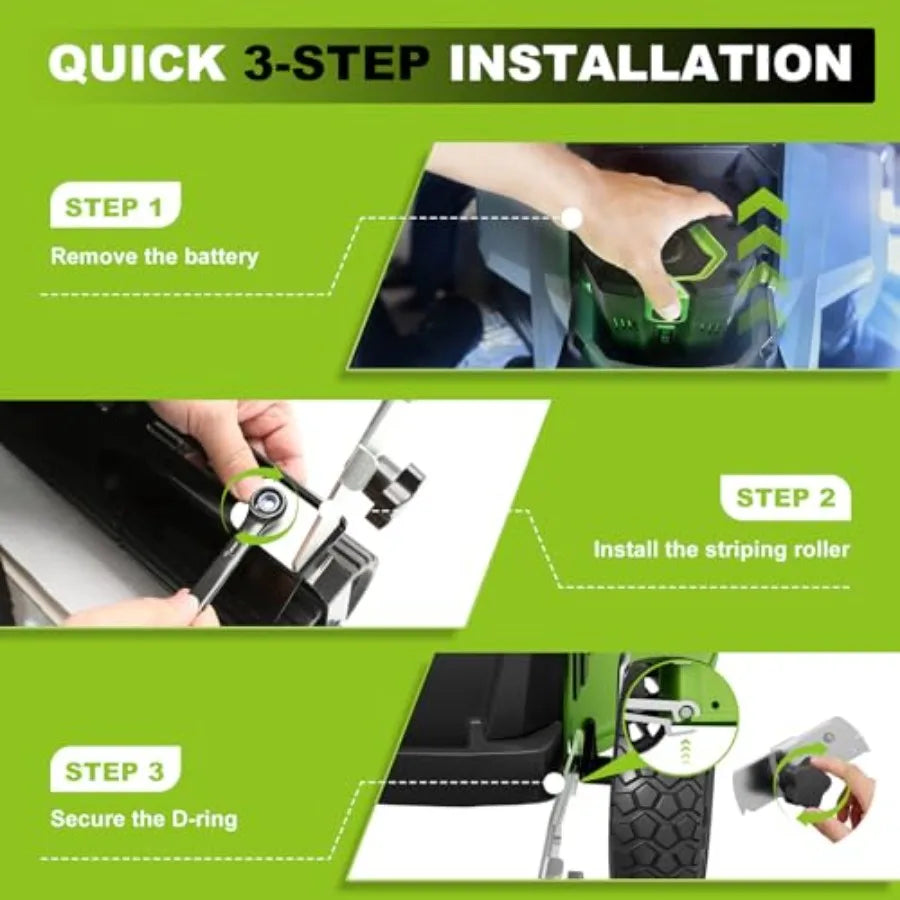 Lawn Striping Kit for EGO and RYOBI Walk-Behind Mowers