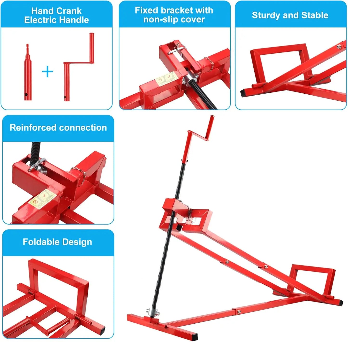 Heavy Duty Lawn Mower Lift Jack 882 Lbs Capacity Foldable