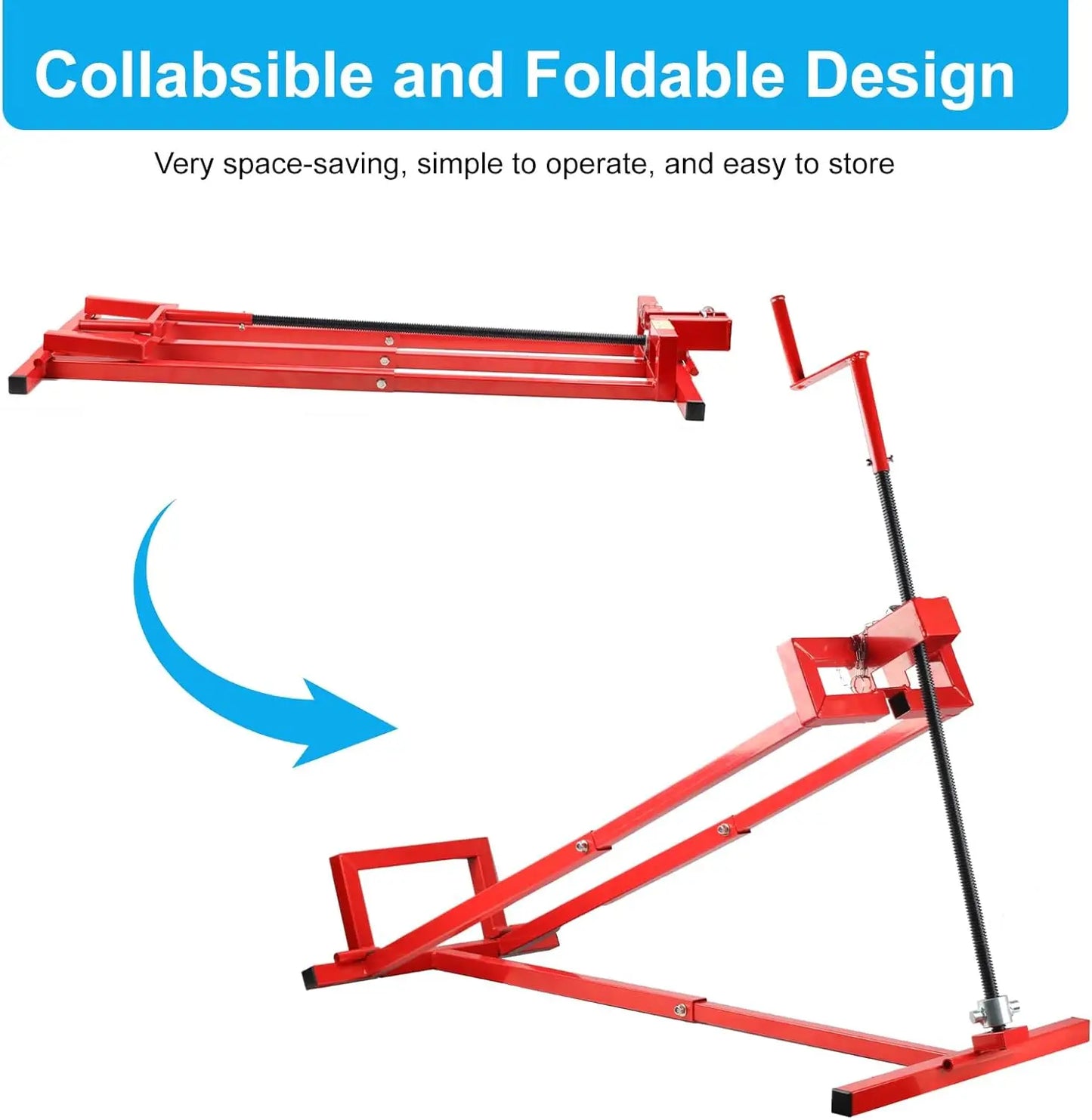 Heavy Duty Lawn Mower Lift Jack 882 Lbs Capacity Foldable