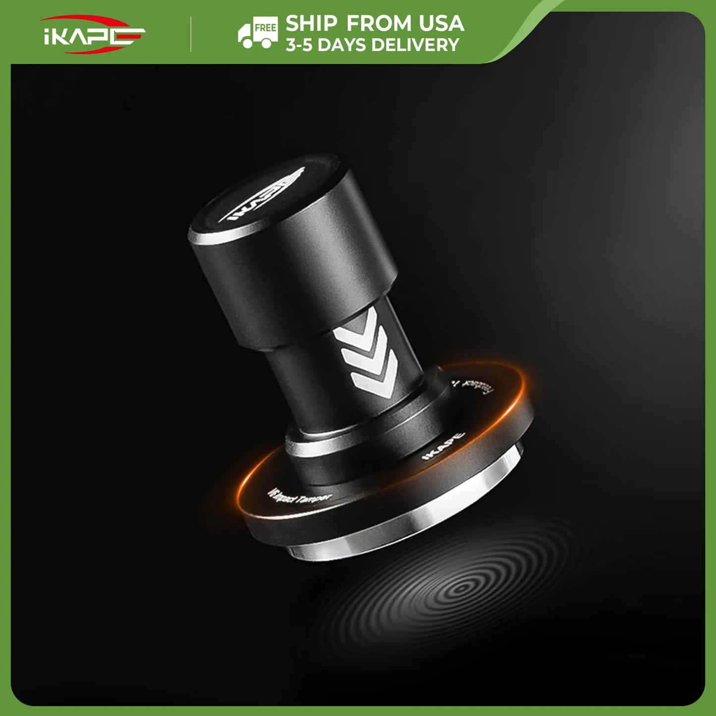 IKAPE 51/53.3/58.35MM V6 Impact Espresso Tamper with Sound Feedback,15lb/30lb Interchangeable Springs coffee machine accessories