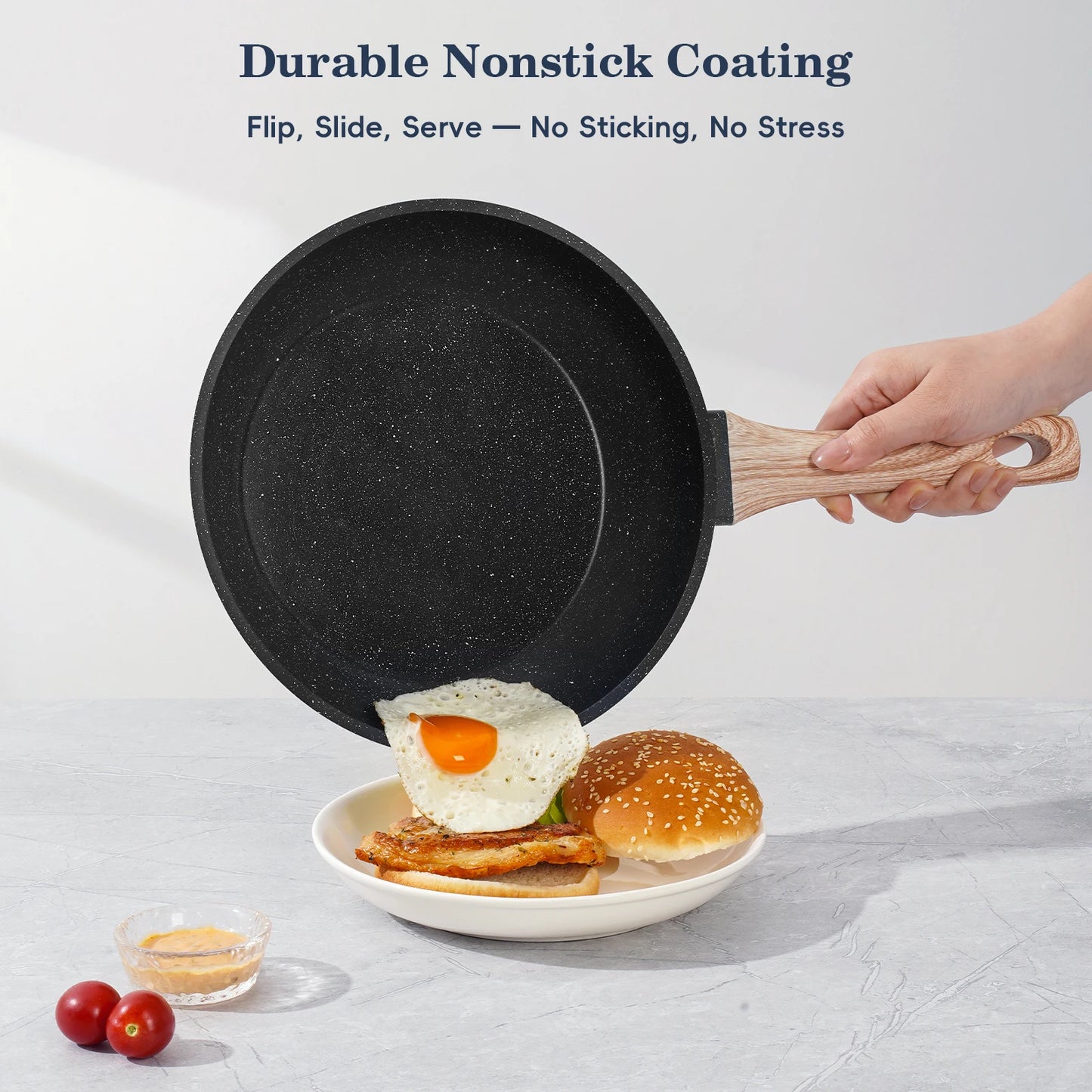 Ceramic Nonstick Cookware Set 12 Piece Healthy Pots And Pans