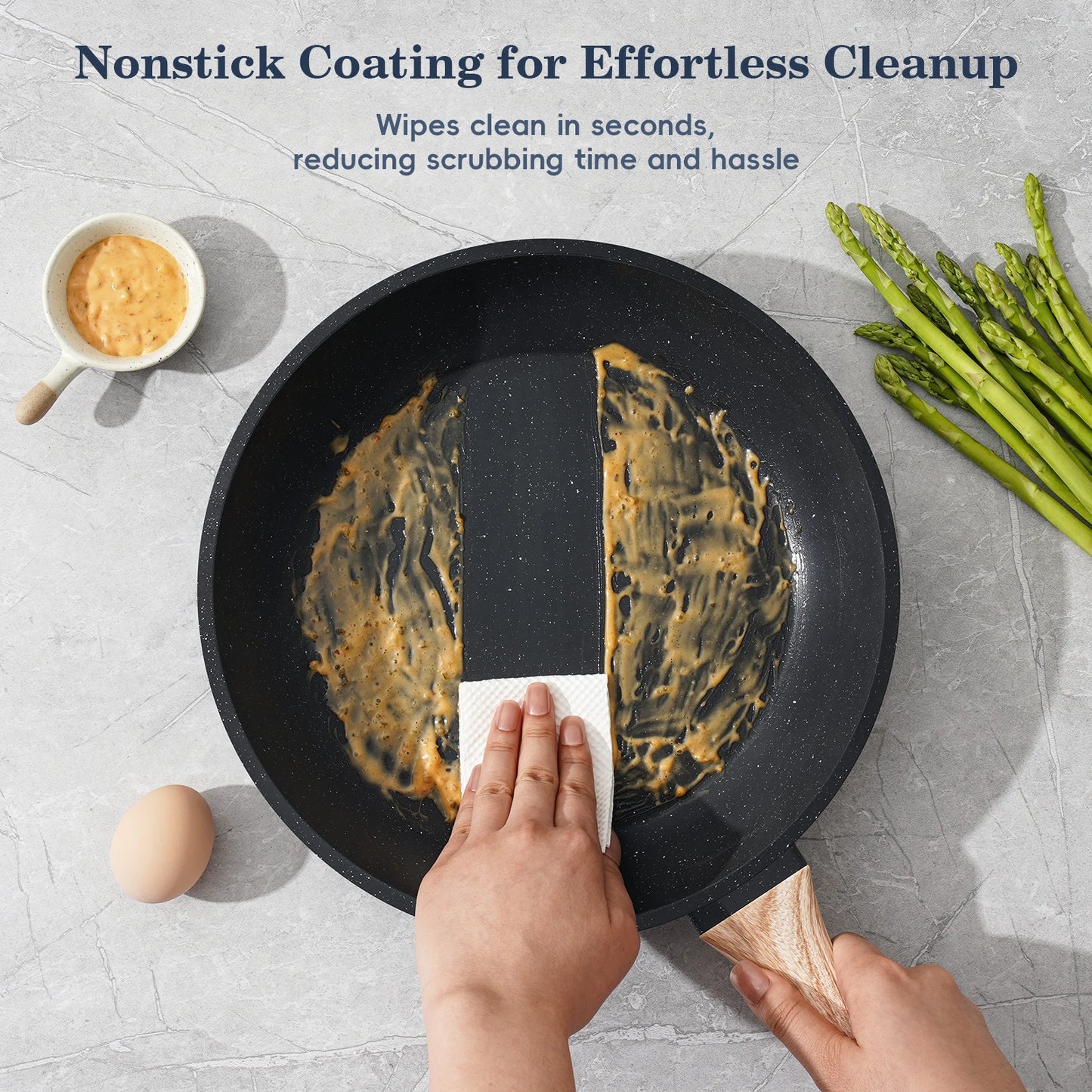 Ceramic Nonstick Cookware Set 12 Piece Healthy Pots And Pans