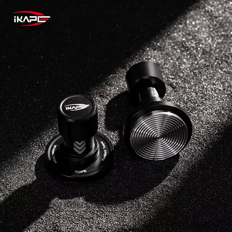 IKAPE 51/53.3/58.35MM V6 Impact Espresso Tamper with Sound Feedback,15lb/30lb Interchangeable Springs coffee machine accessories
