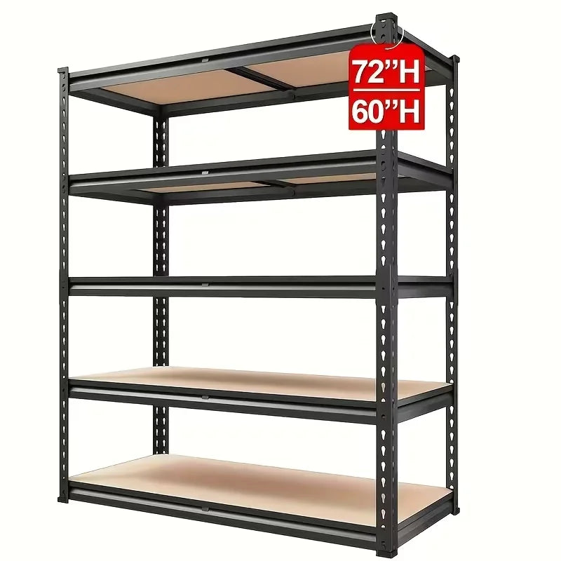 Heavy Duty Metal Storage Rack With Adjustable Shelves