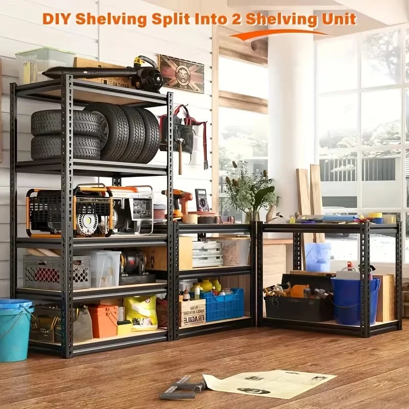 Heavy Duty Metal Storage Rack With Adjustable Shelves