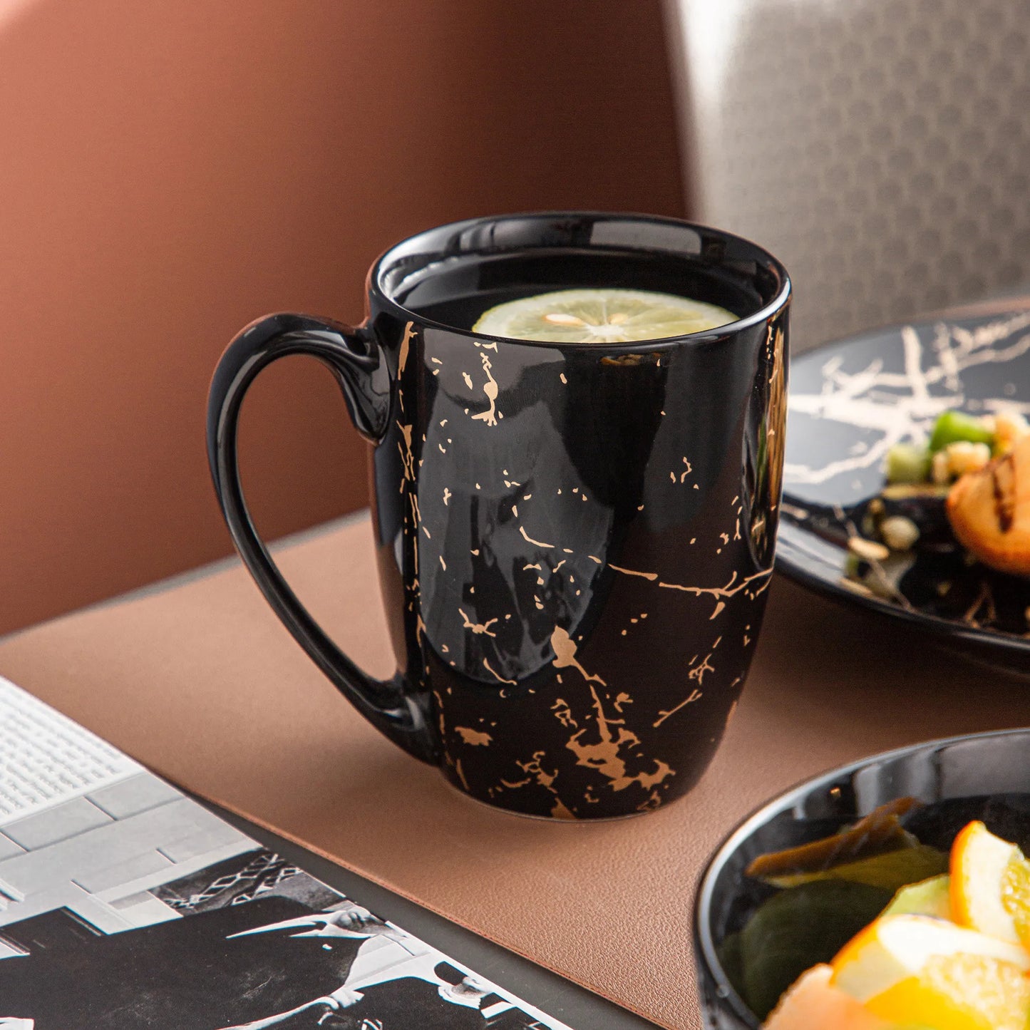 MALACASA Porcelain Dinnerware Set Splash Pattern Collection