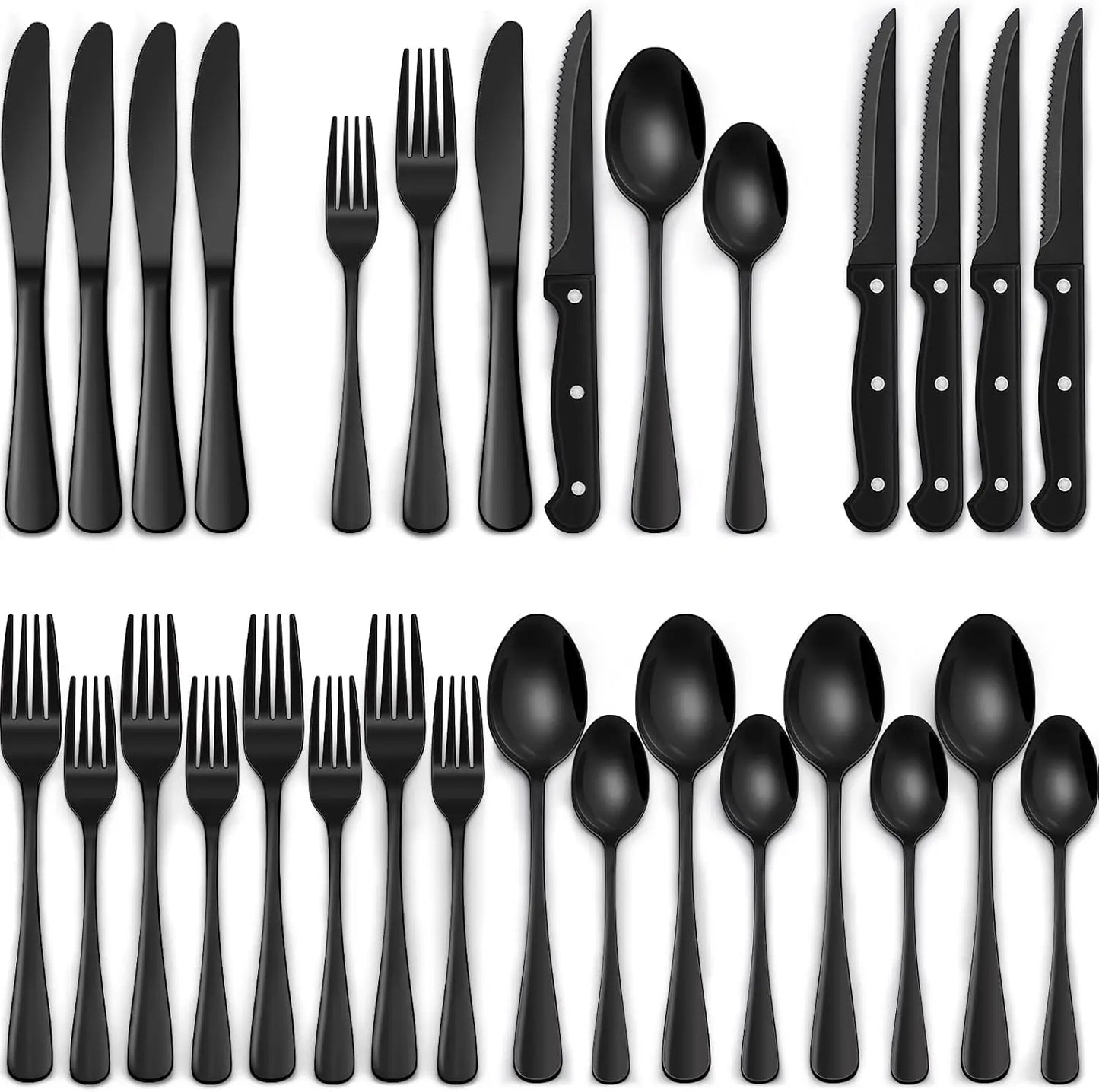 Stainless Steel Flatware Set For Everyday Dining And Entertaining