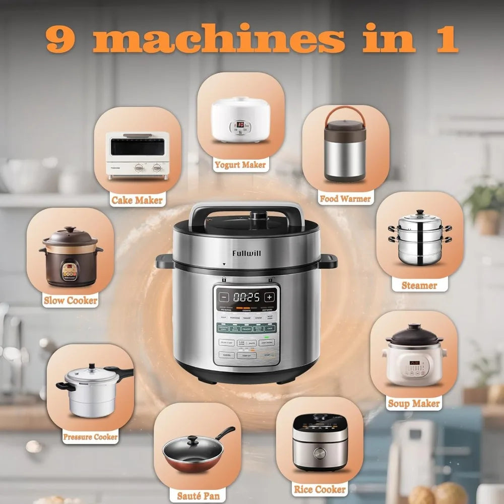 Dual Pot Electric Pressure Cooker 12 In 1 Multi Cooker With Stainless Steel