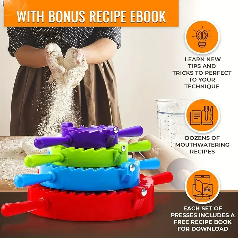 Dumpling Maker Mold Ergonomic Handle Durable Plastic Kitchen Tool