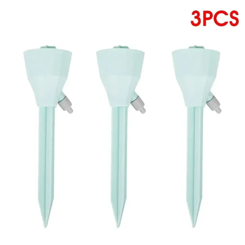 3Pcs Adjustable Drip Irrigation System Automatic Self Watering Spikes for Plants Indoor Outdoor Potted Plants Irrigation System Gardening Tools and Equipment