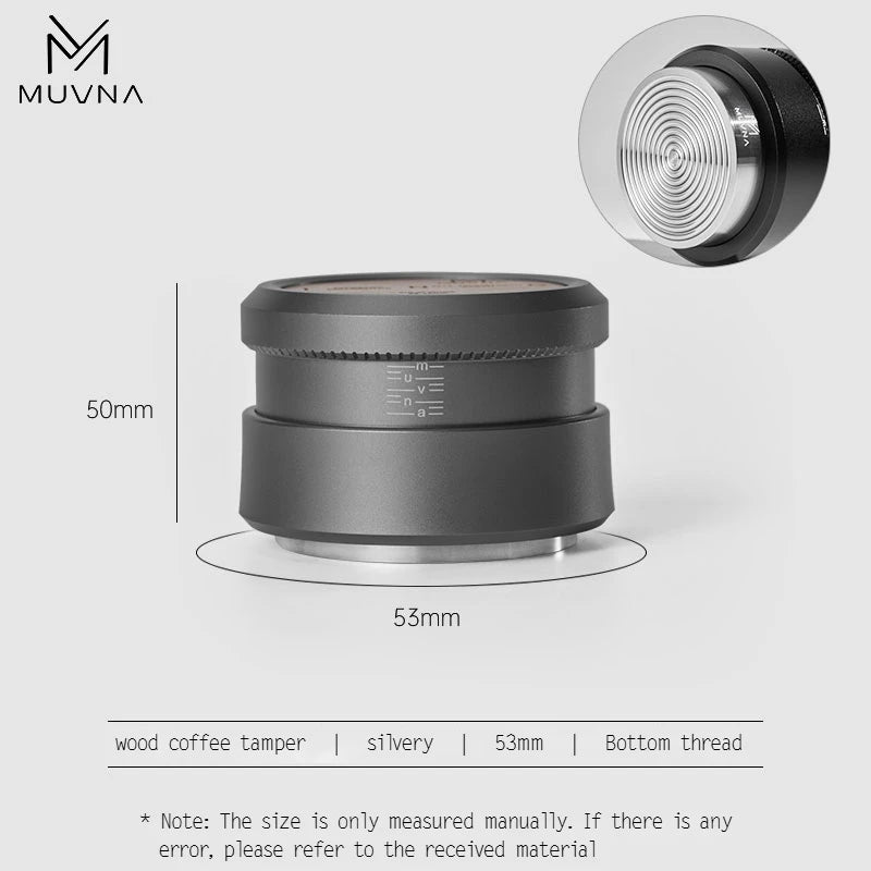 Espresso Tamper V2 Slow Rebound Stainless Steel Ripple Base Tamper