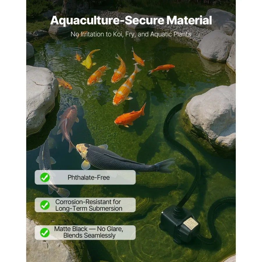 Corrugated Pond Tubing Flexible PVC Hose For Water Features