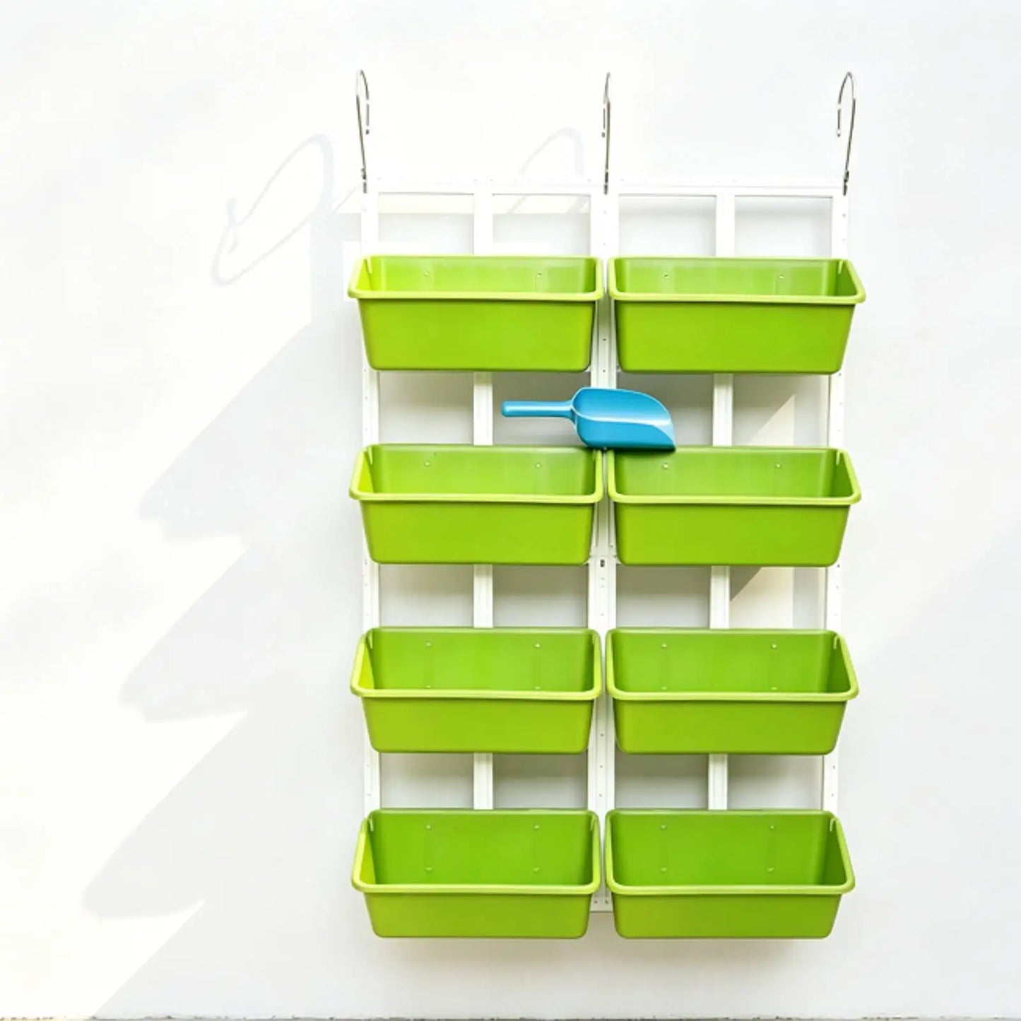 Bymaocar 8 Pot Hanging Planter Stand Modern Green Vertical Garden