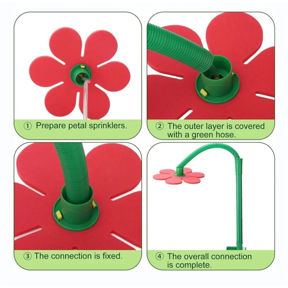 APWIKOGER Crazy Daisy Sprinkler 360 Rotating Dancing Flower