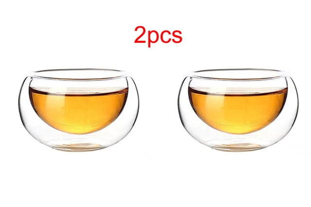 Crystal Glass Chinese Style Tea Mug With Lid And Filter