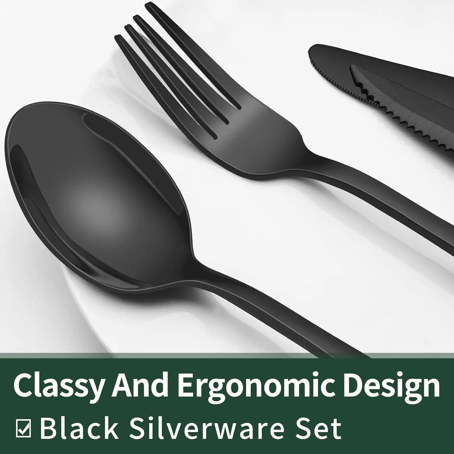 Stainless Steel Flatware Set For Everyday Dining And Entertaining
