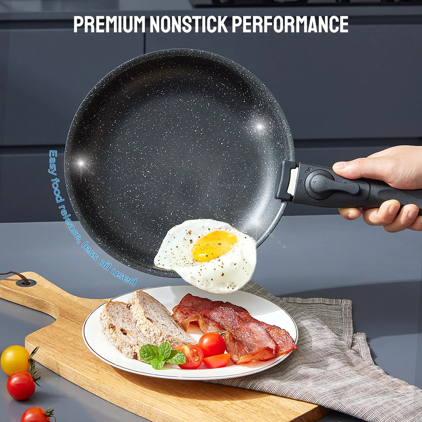 Induction Cookware Set 10 Pieces Nonstick Pots And Pans