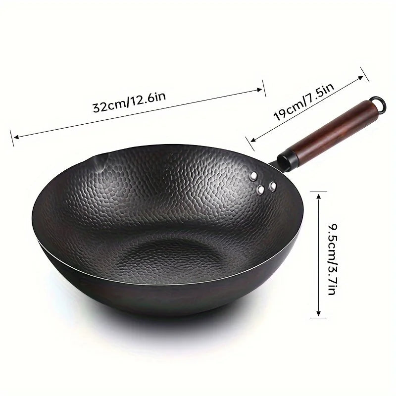 CS KOCH SYSTEME Cast Iron Wok With 11-Piece Cookware Accessories