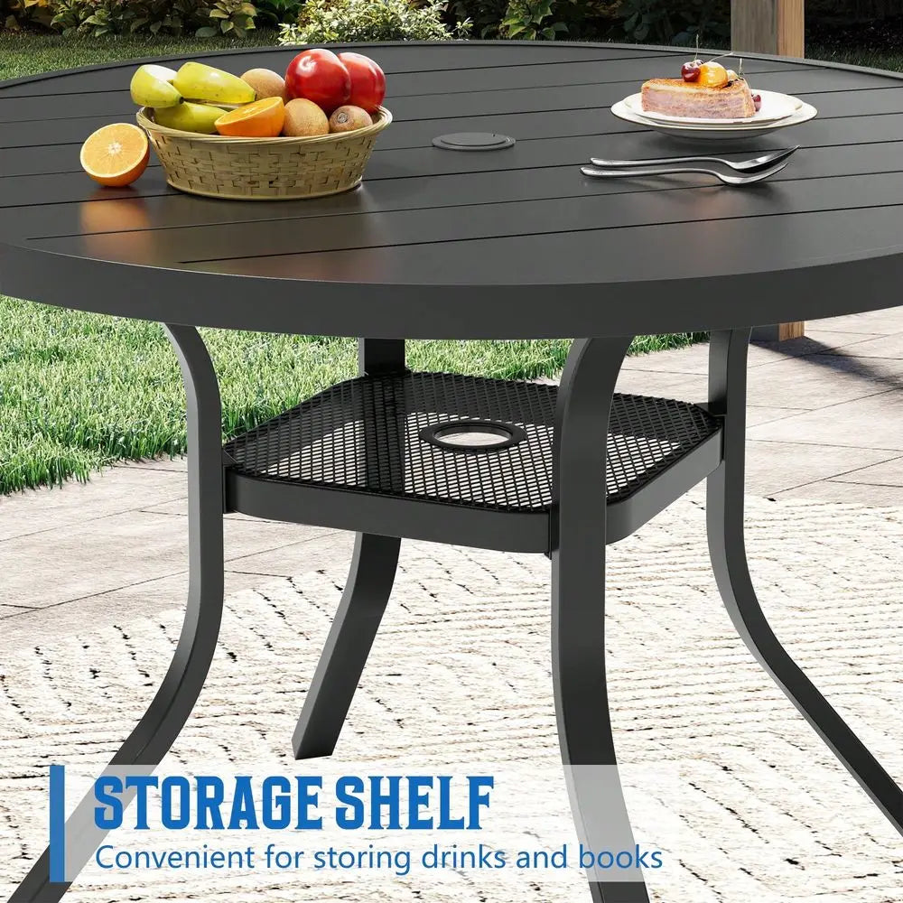 XMSJ Outdoor Dining Table Weather Resistant Patio Furniture