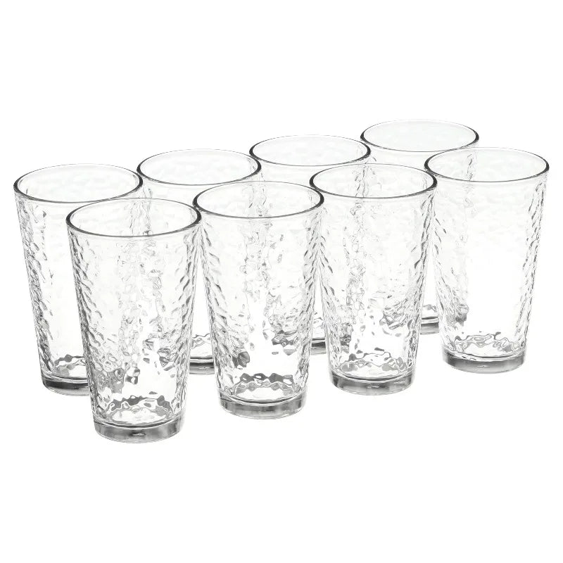 Vintage Frost Glass Drinkware Set Elegant For Everyday Use