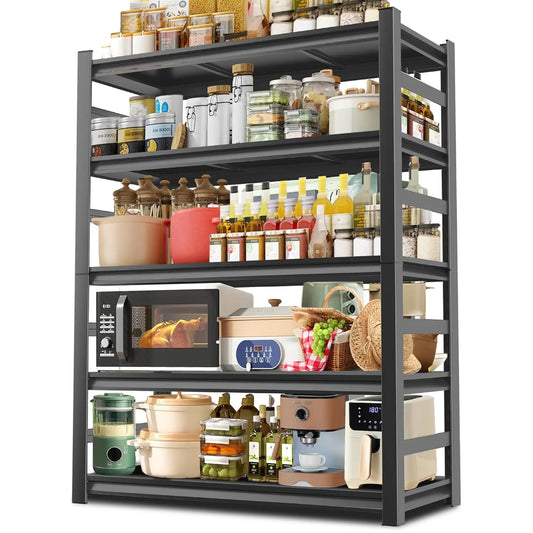 Heavy Duty Metal Shelving Unit 5-Tier Adjustable Kitchen Storage