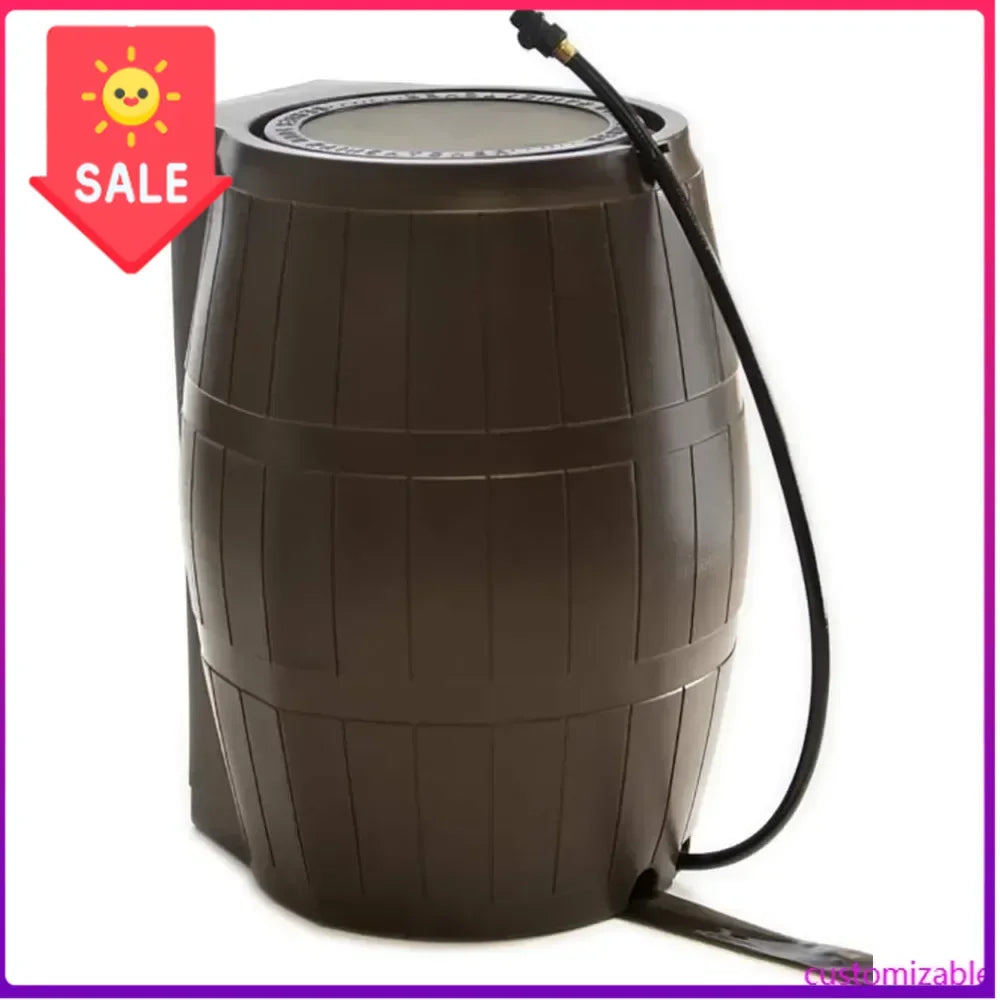 Raincatcher 4000 Flat Back Rain Barrel With Side Spigots