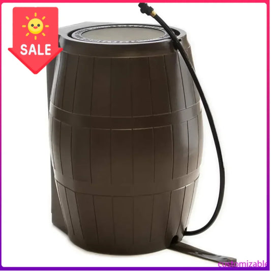 Raincatcher 4000 Flat Back Rain Barrel With Side Spigots