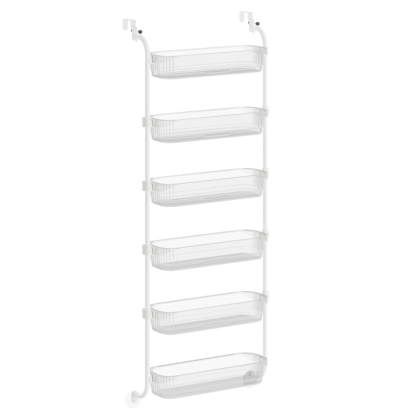 SONGMICS Over the Door Pantry Organizer, 6-Tier Kitchen Pantry Door Organizer with Adjustable Tall Baskets, Hanging Spice Rack,