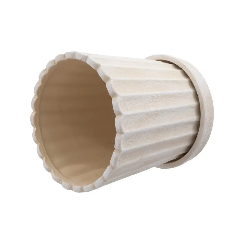 Shell Planter Ceramic Indoor Outdoor Flower Pot Elegant