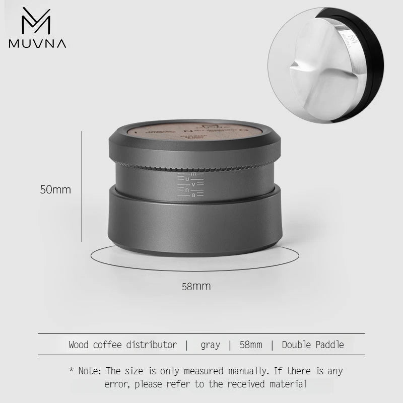 Espresso Tamper V2 Slow Rebound Stainless Steel Ripple Base Tamper