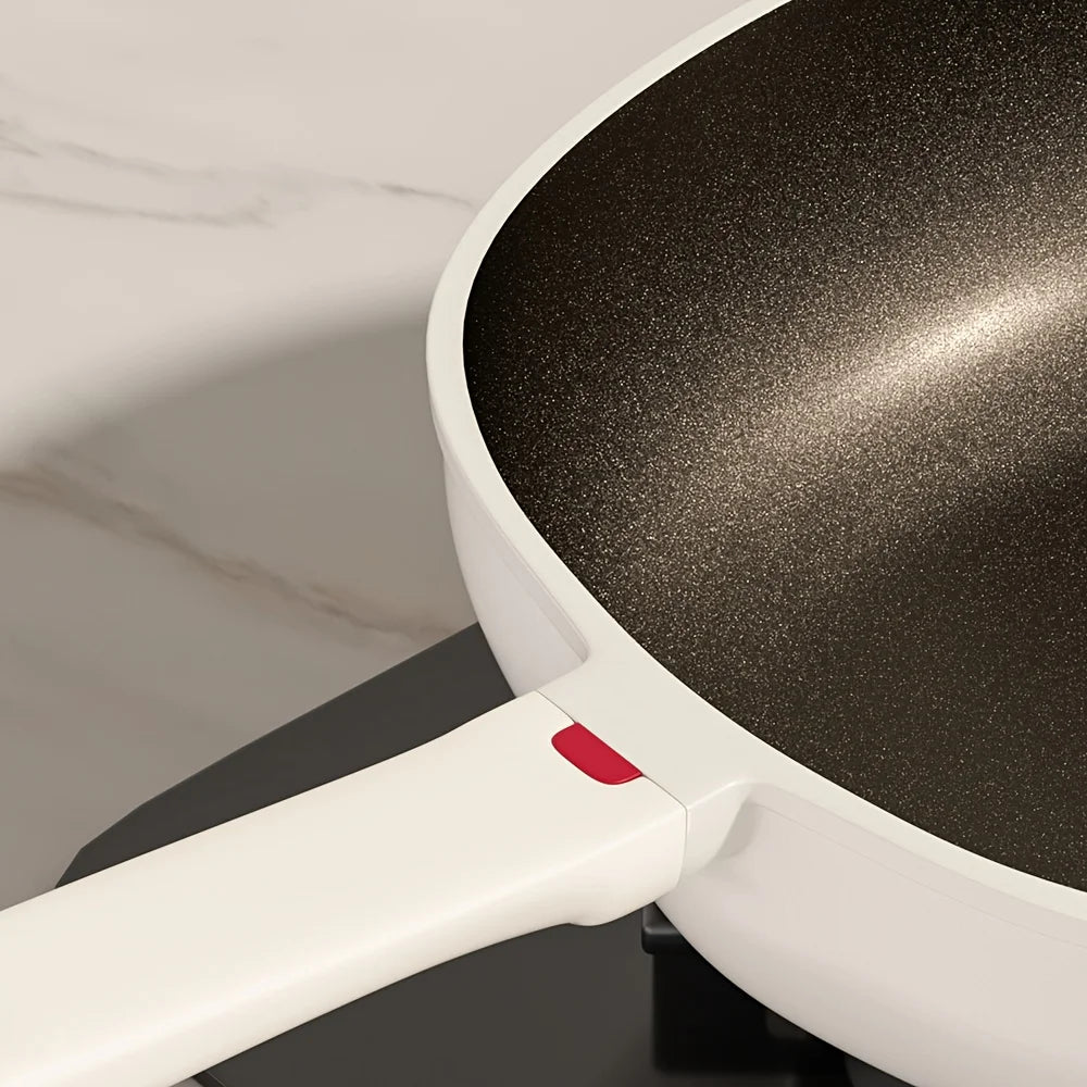 Titanium Ceramic Wok And Fry Pan Set Nonstick Skillet Spatula