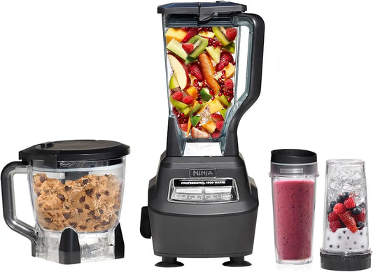 1500W Mega Kitchen System With Blender Food Processor Ice Crushing